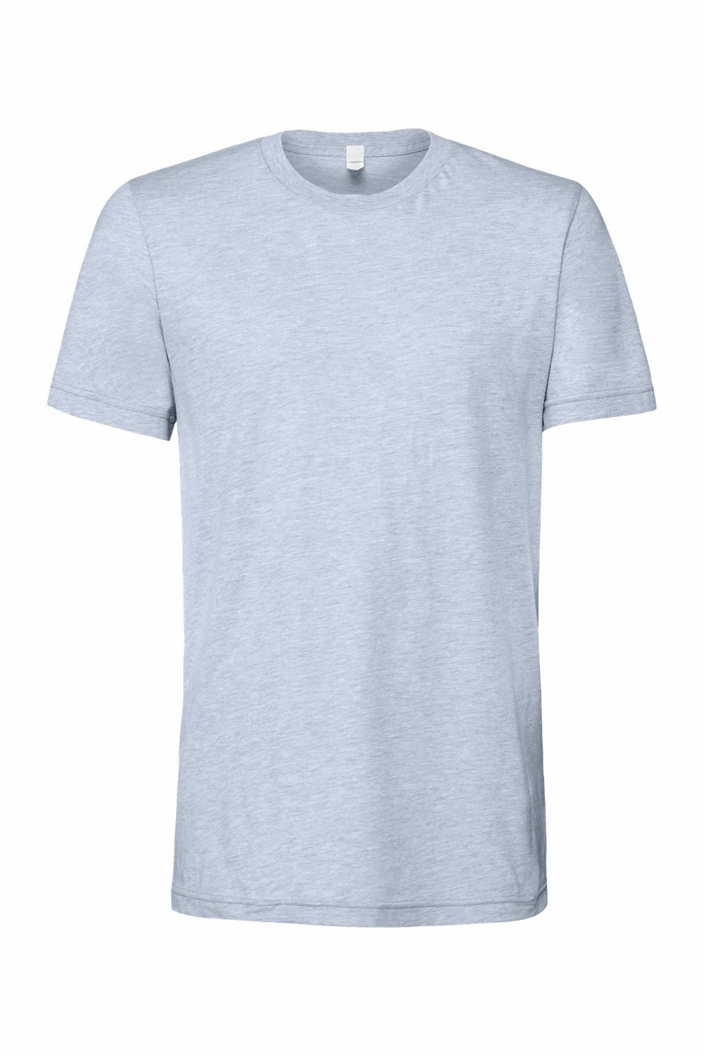 Bella   Canvas Mens Heather CVC Short Sleeve Crewneck T-Shirt - Heather Prism Blue