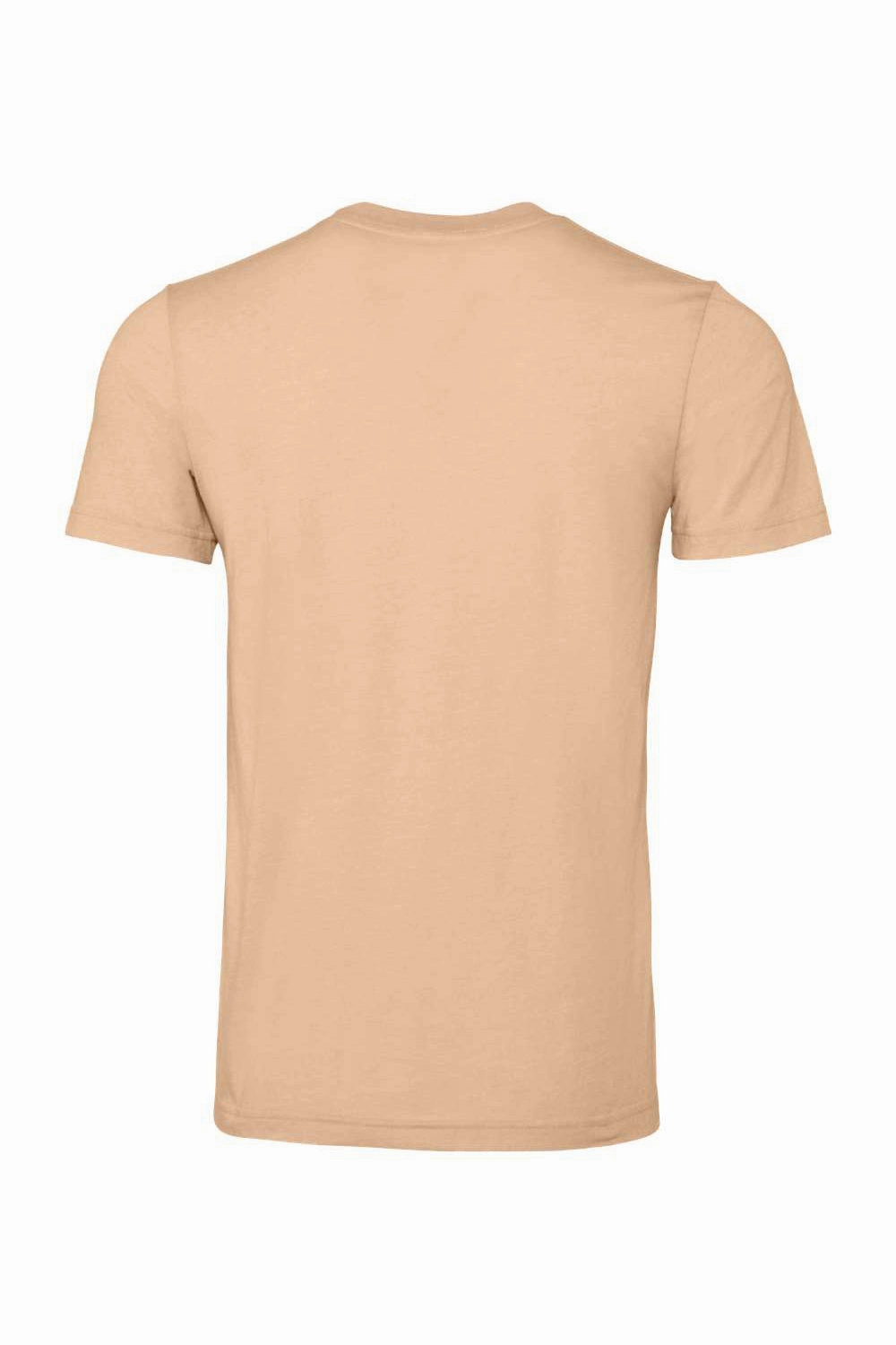 Bella   Canvas Mens Heather CVC Short Sleeve Crewneck T-Shirt - Heather Sand Dune