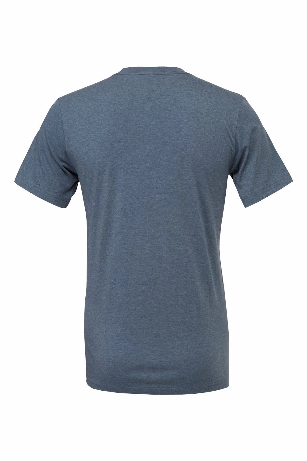 Bella   Canvas Mens Heather CVC Short Sleeve Crewneck T-Shirt - Heather Slate Blue
