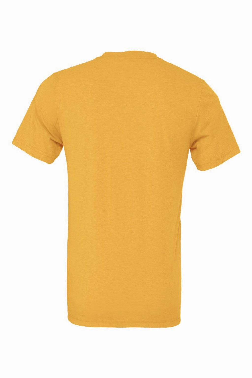 Bella   Canvas Mens Heather CVC Short Sleeve Crewneck T-Shirt - Heather Yellow Gold