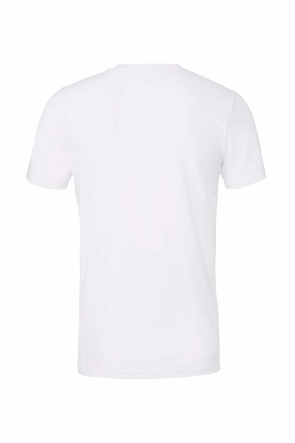 Bella   Canvas Mens Heather CVC Short Sleeve Crewneck T-Shirt - Solid White Blend