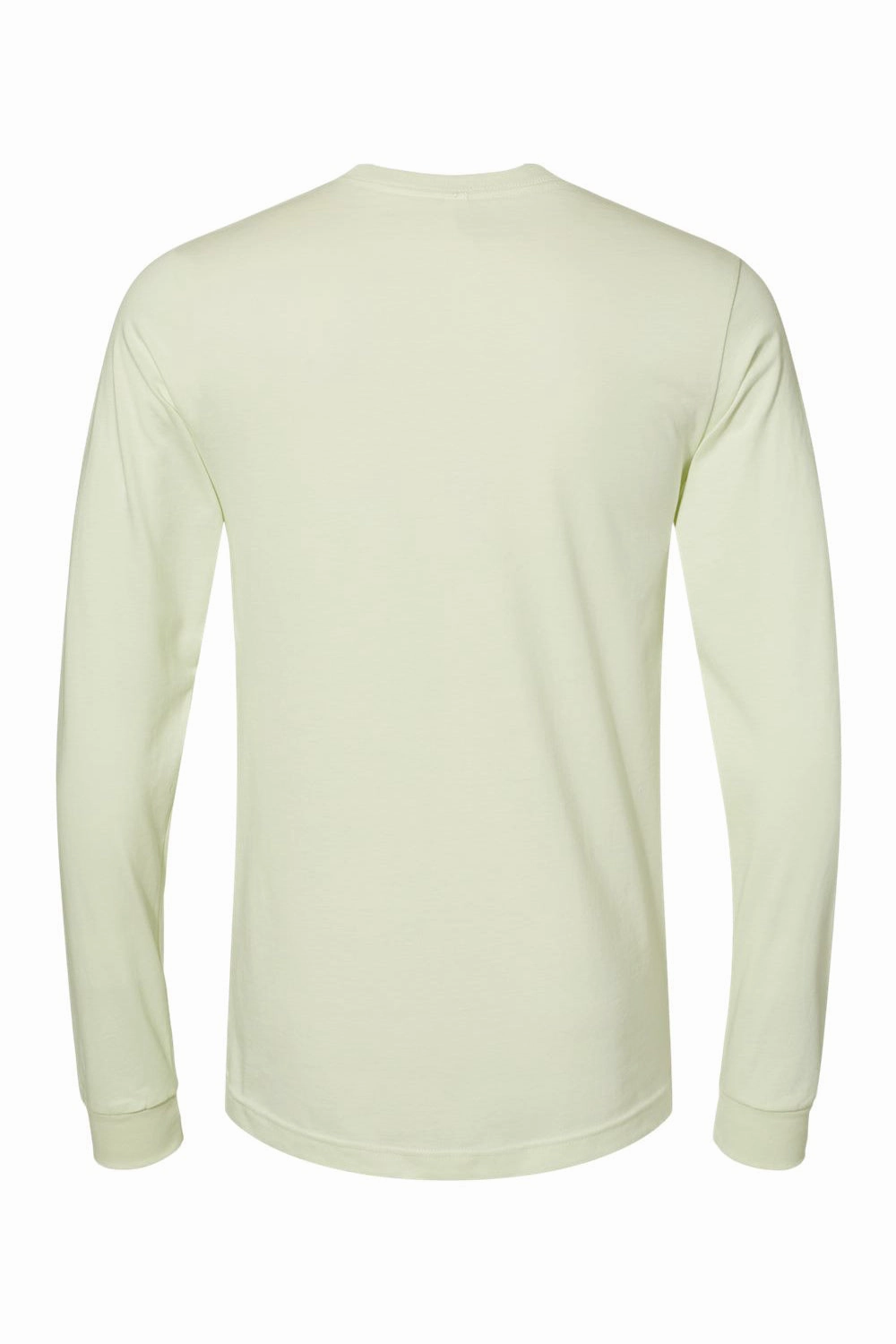 Bella   Canvas Mens Jersey Long Sleeve Crewneck T-Shirt - Citron
