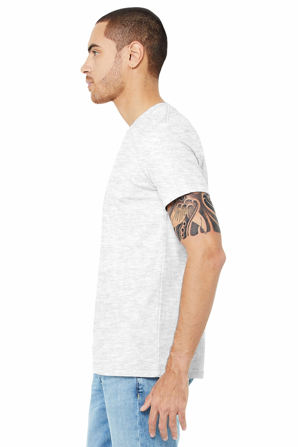 Bella   Canvas Mens Jersey Short Sleeve Crewneck T-Shirt - Ash Grey