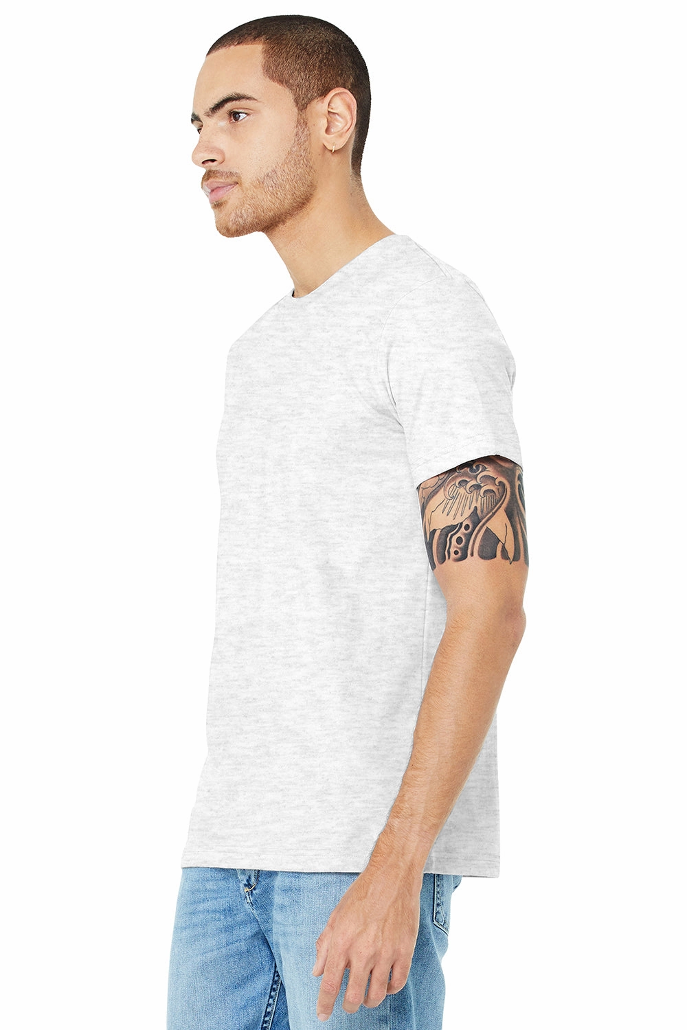 Bella   Canvas Mens Jersey Short Sleeve Crewneck T-Shirt - Ash Grey
