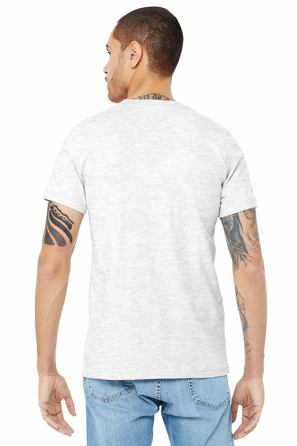 Bella   Canvas Mens Jersey Short Sleeve Crewneck T-Shirt - Ash Grey