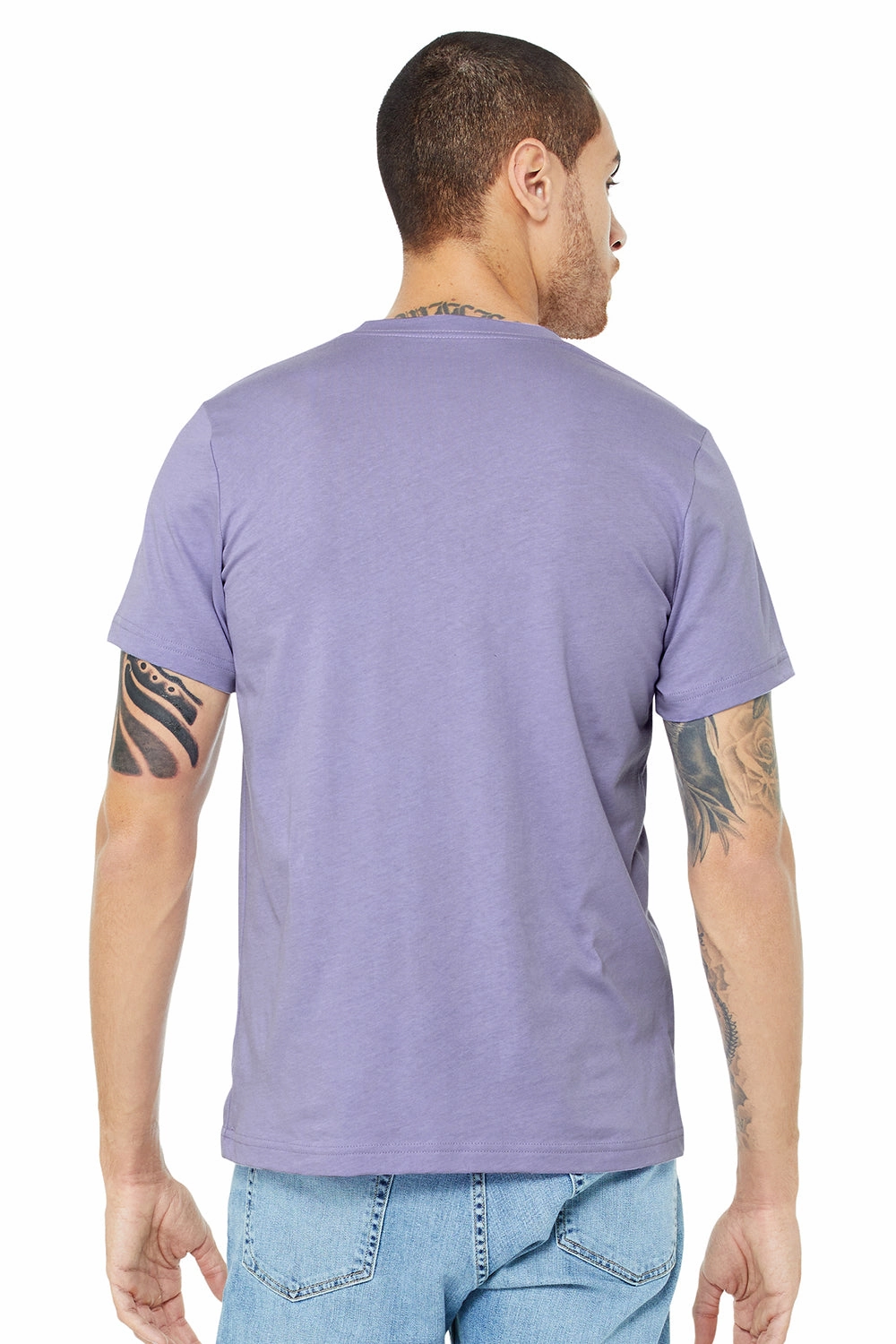 Bella   Canvas Mens Jersey Short Sleeve Crewneck T-Shirt - Dark Lavender Purple