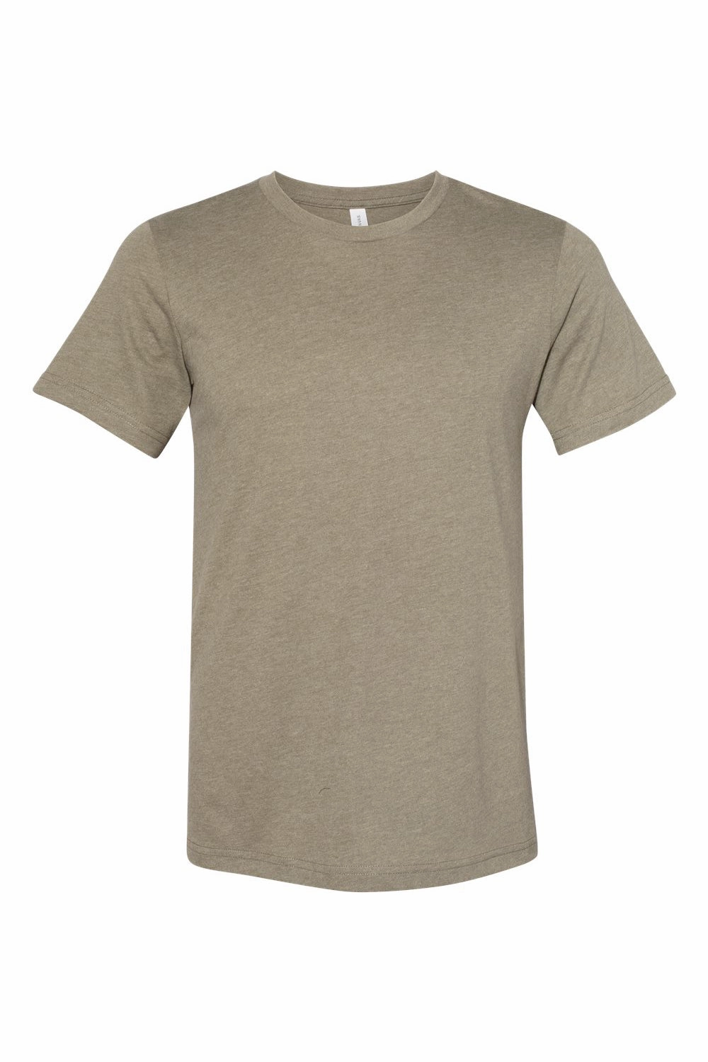 Bella   Canvas Mens Jersey Short Sleeve Crewneck T-Shirt - Heather Olive Green - Closeout