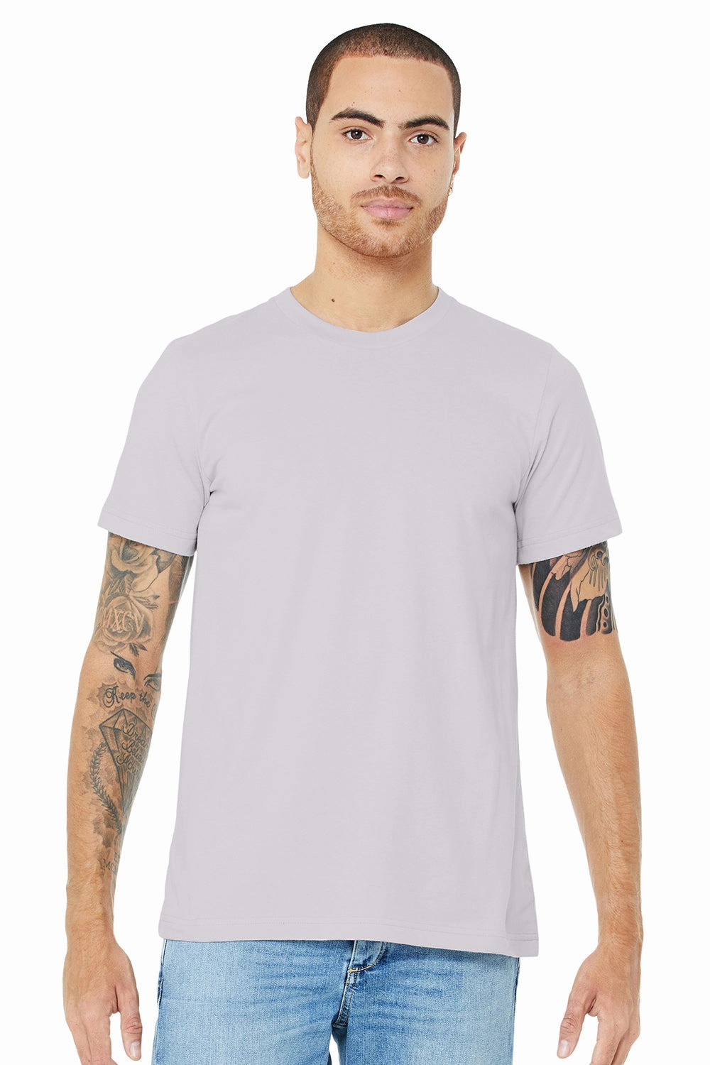 Bella   Canvas Mens Jersey Short Sleeve Crewneck T-Shirt - Lavender Purple Dust
