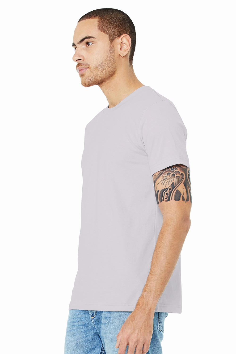 Bella   Canvas Mens Jersey Short Sleeve Crewneck T-Shirt - Lavender Purple Dust