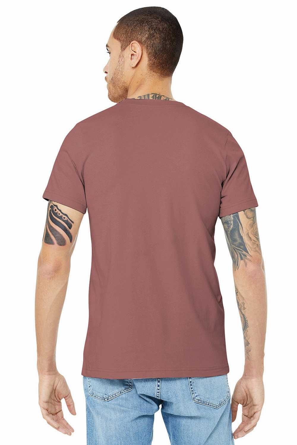 Bella   Canvas Mens Jersey Short Sleeve Crewneck T-Shirt - Mauve