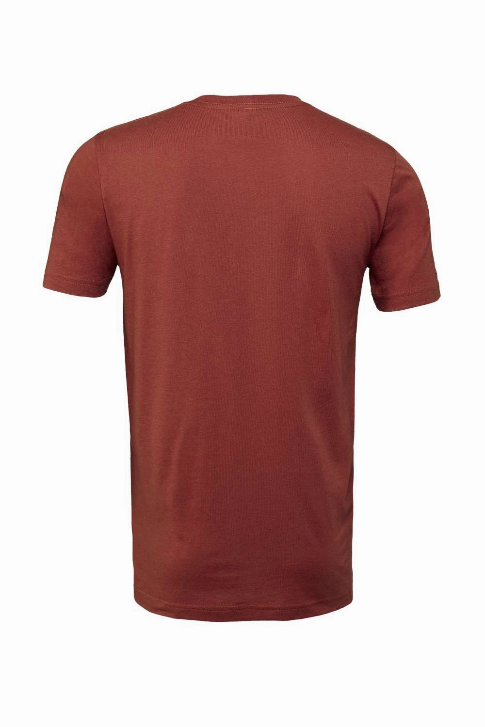 Bella   Canvas Mens Jersey Short Sleeve Crewneck T-Shirt - Rust Red