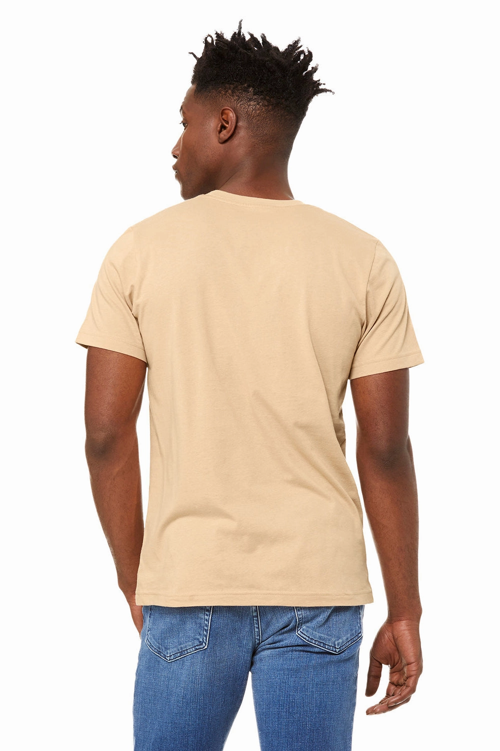 Bella   Canvas Mens Jersey Short Sleeve Crewneck T-Shirt - Sand Dune