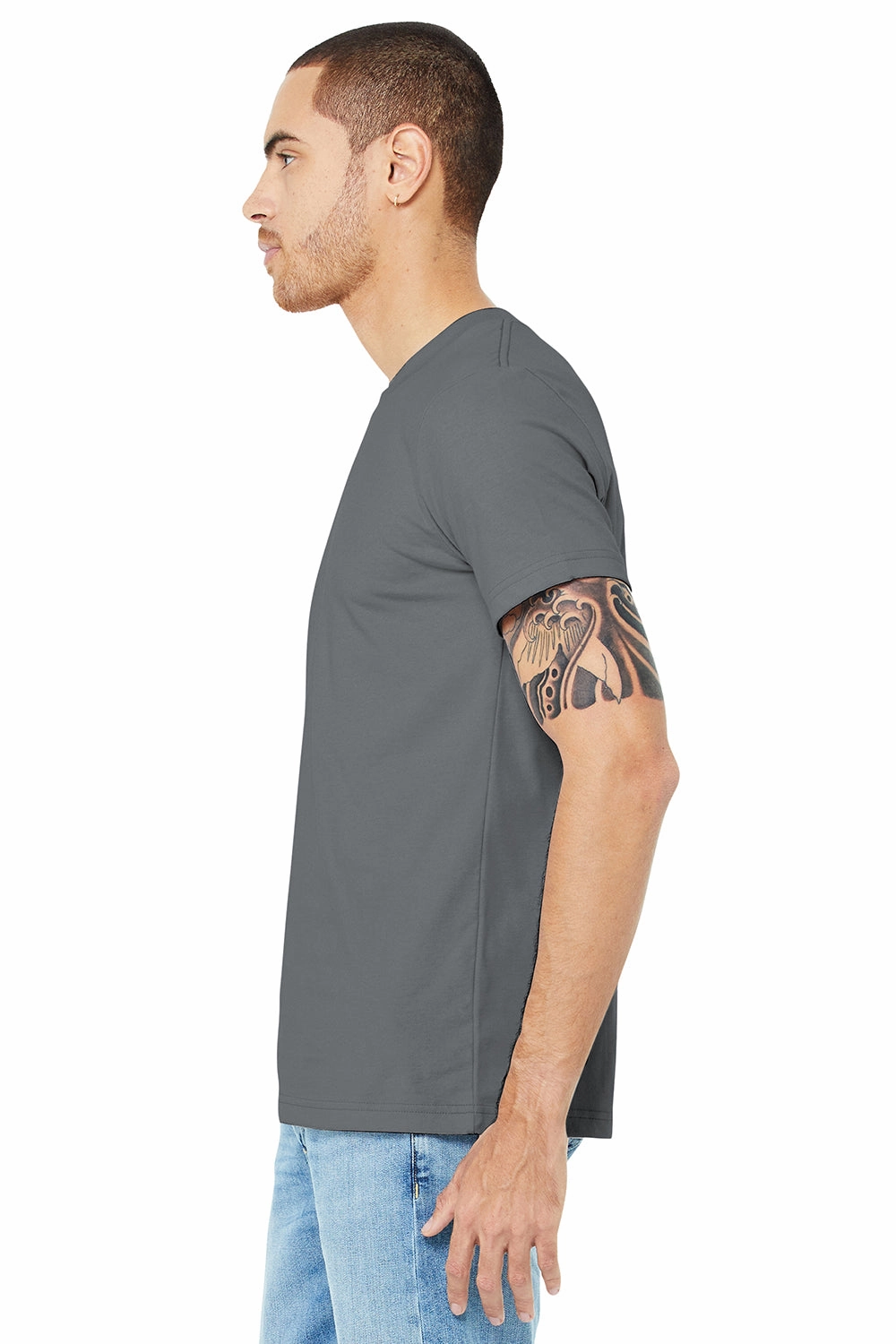 Bella   Canvas Mens Jersey Short Sleeve Crewneck T-Shirt - Storm Grey