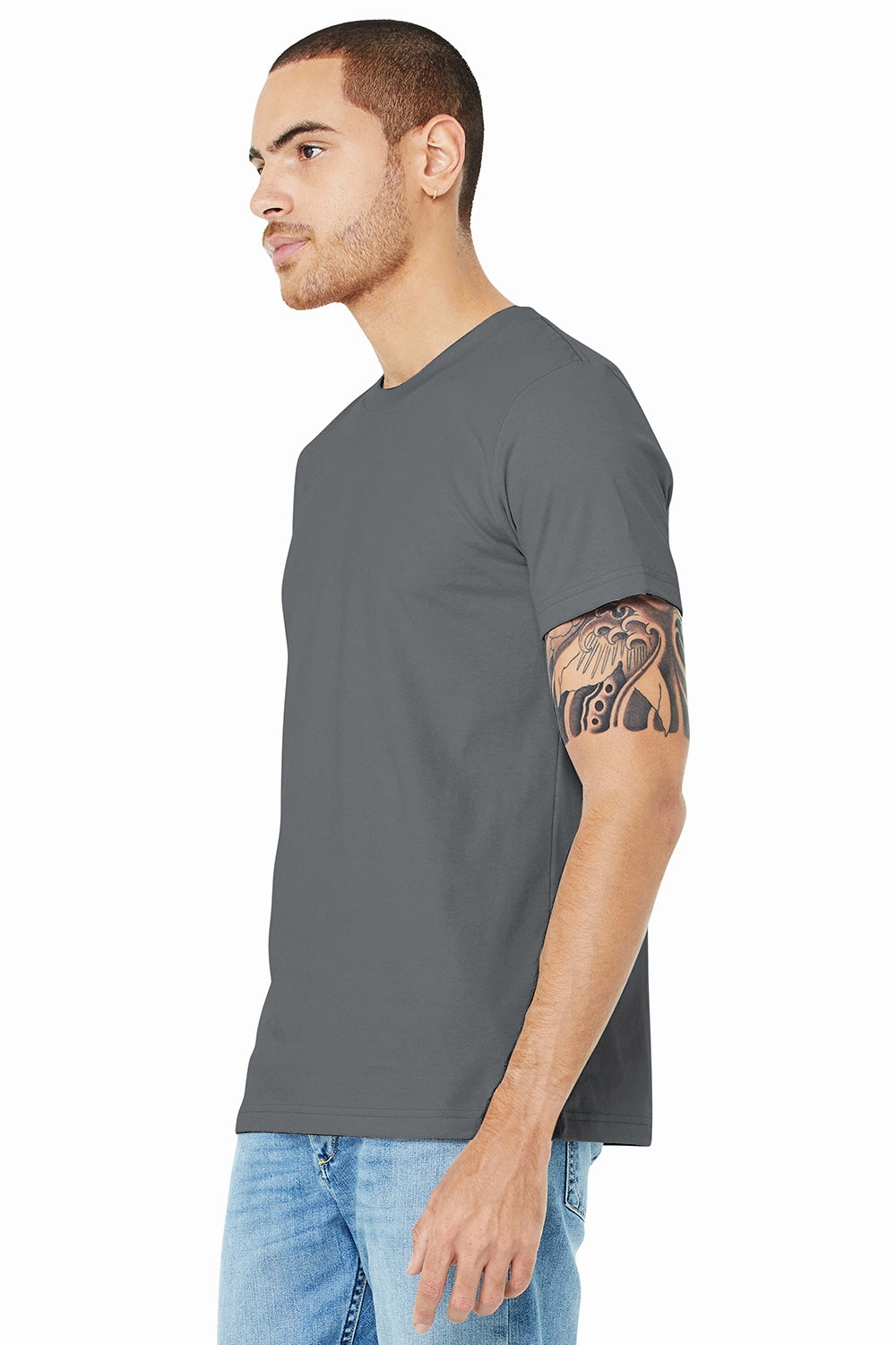 Bella   Canvas Mens Jersey Short Sleeve Crewneck T-Shirt - Storm Grey