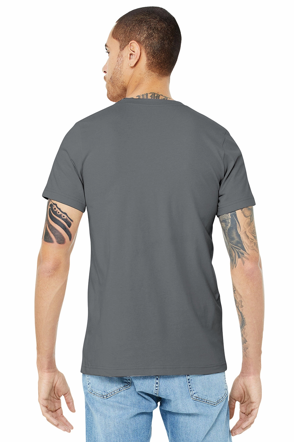 Bella   Canvas Mens Jersey Short Sleeve Crewneck T-Shirt - Storm Grey