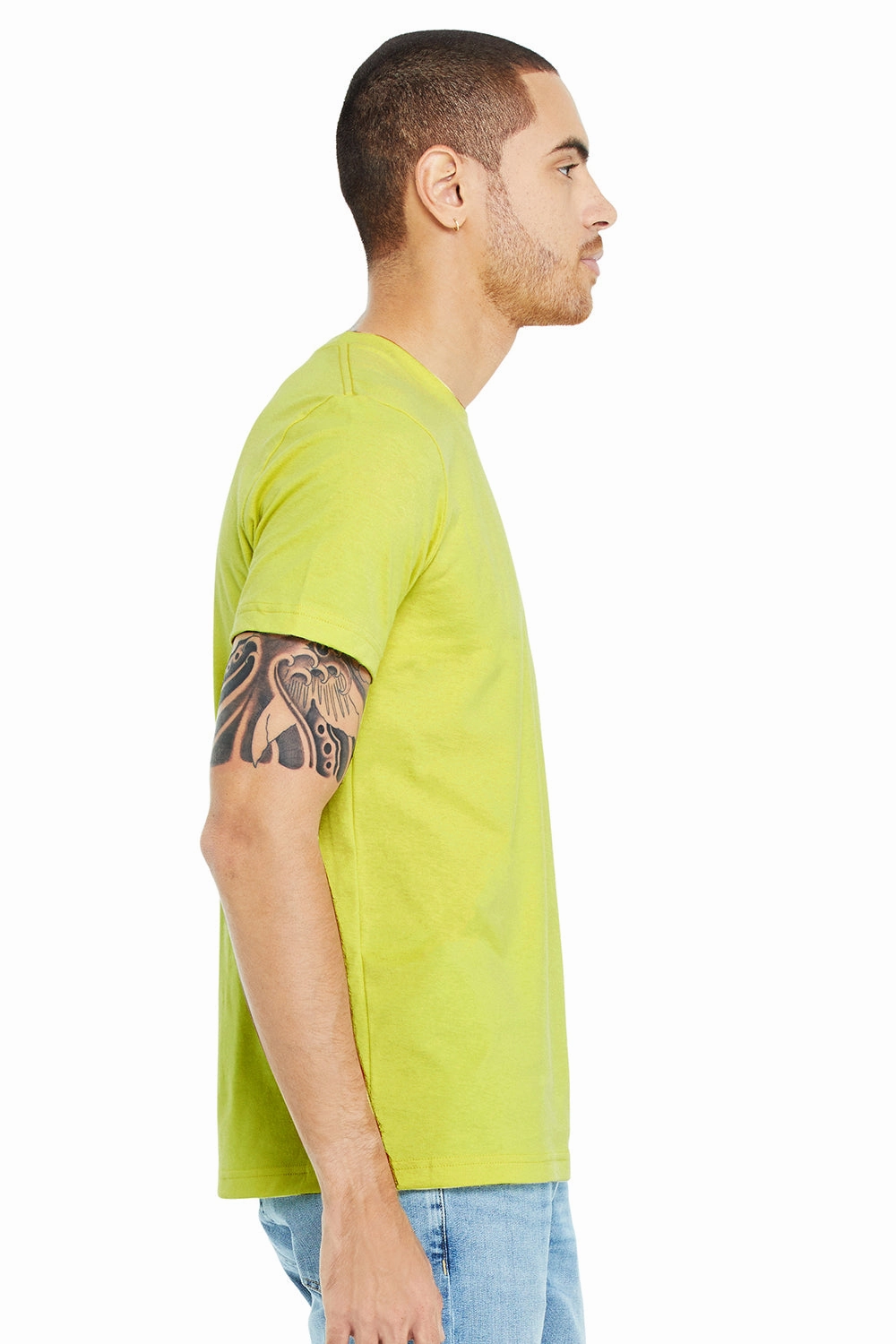 Bella   Canvas Mens Jersey Short Sleeve Crewneck T-Shirt - Strobe Green