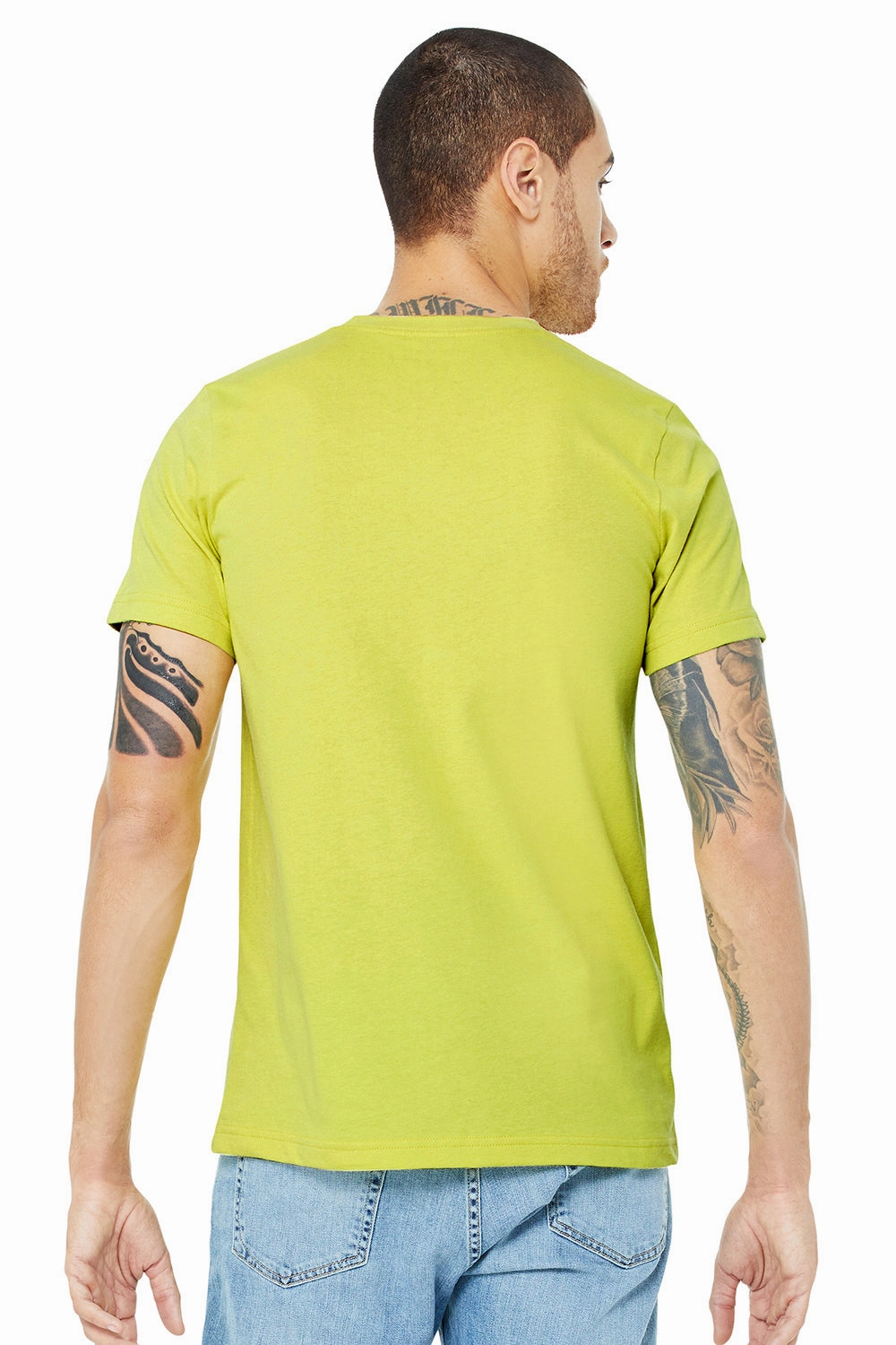 Bella   Canvas Mens Jersey Short Sleeve Crewneck T-Shirt - Strobe Green