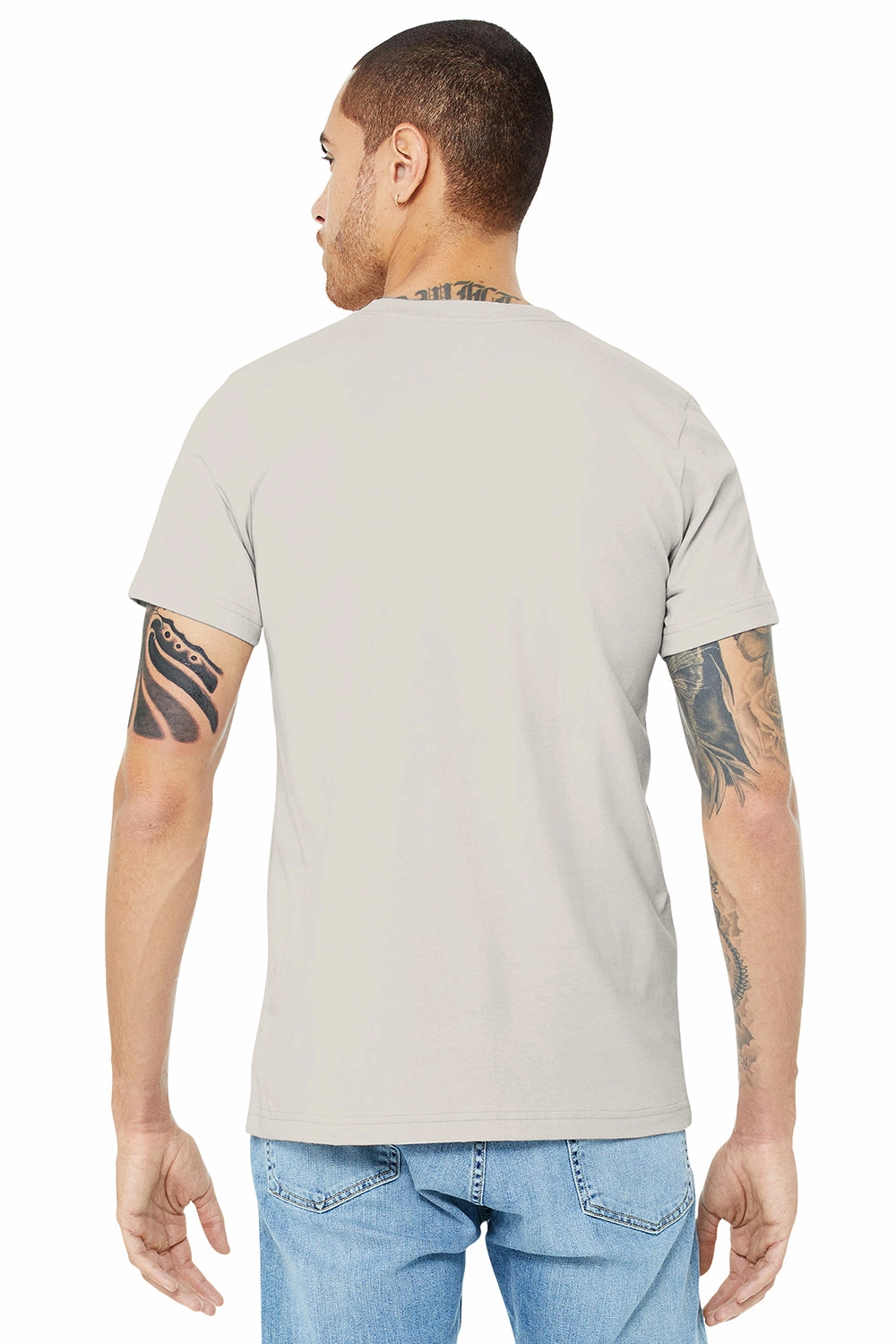 Bella   Canvas Mens Jersey Short Sleeve Crewneck T-Shirt - Vintage White