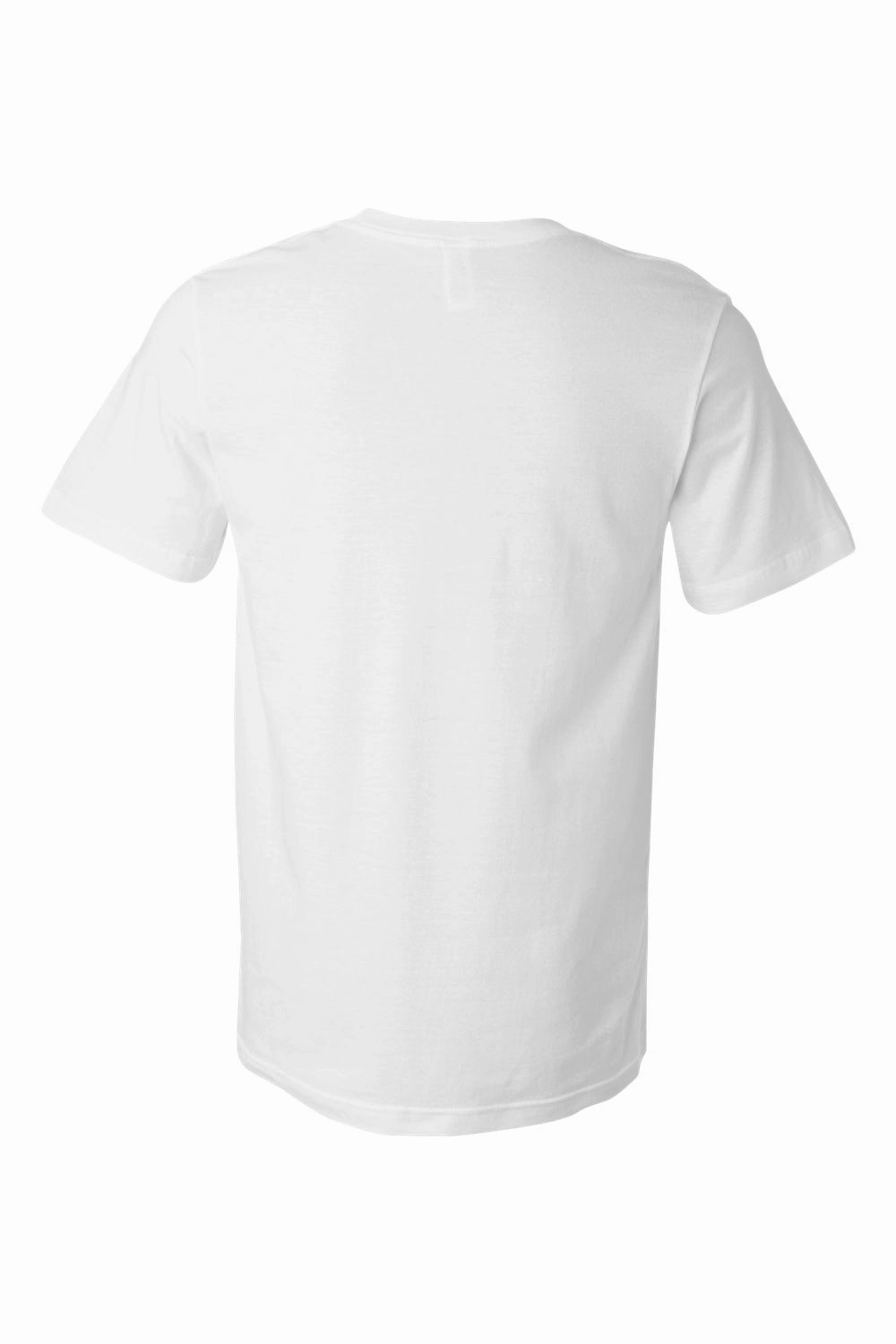 Bella   Canvas Mens Jersey Short Sleeve Crewneck T-Shirt w/ Pocket - White
