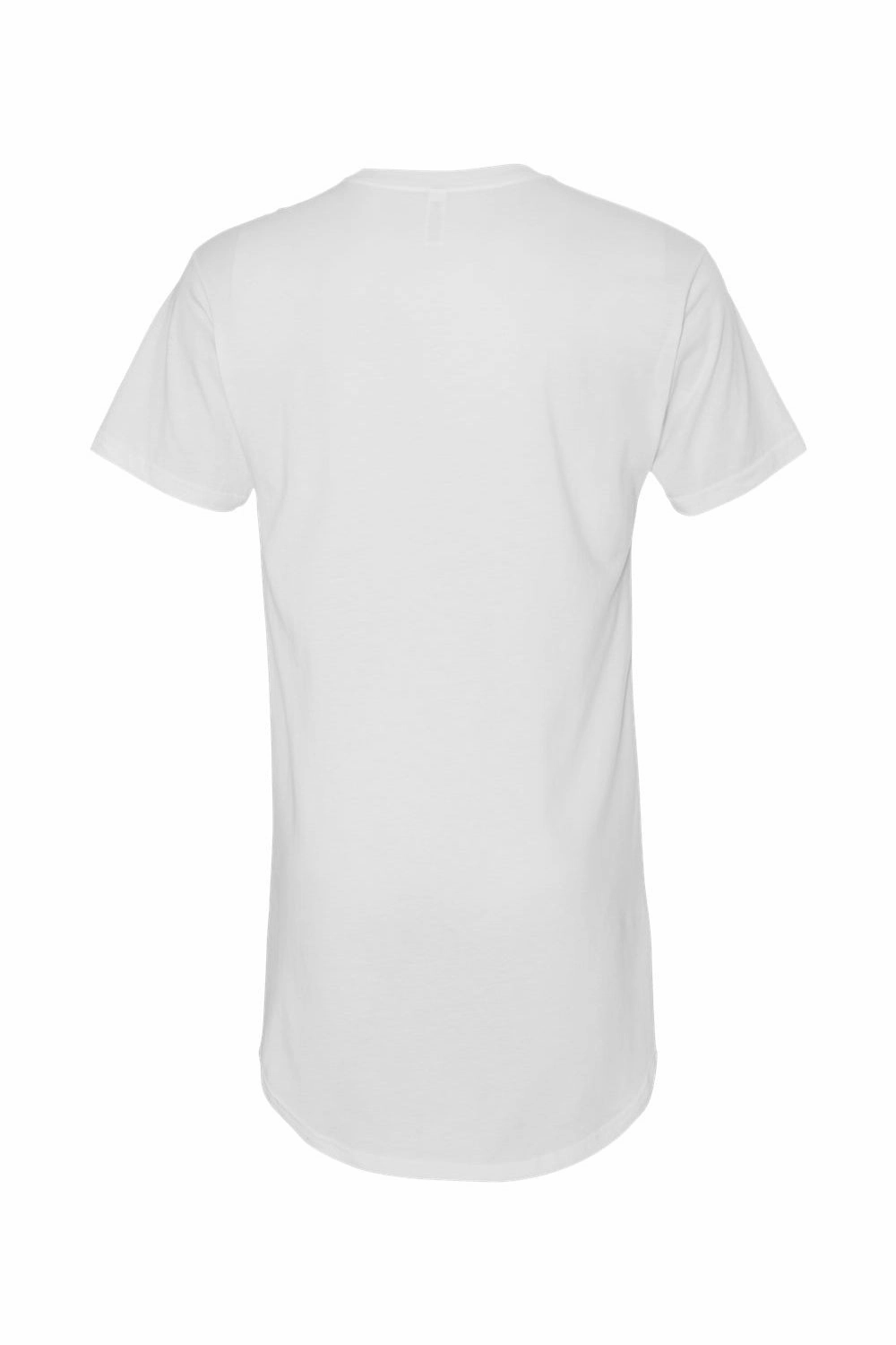Bella   Canvas Mens Long Body Urban Short Sleeve Crewneck T-Shirt - White - Closeout