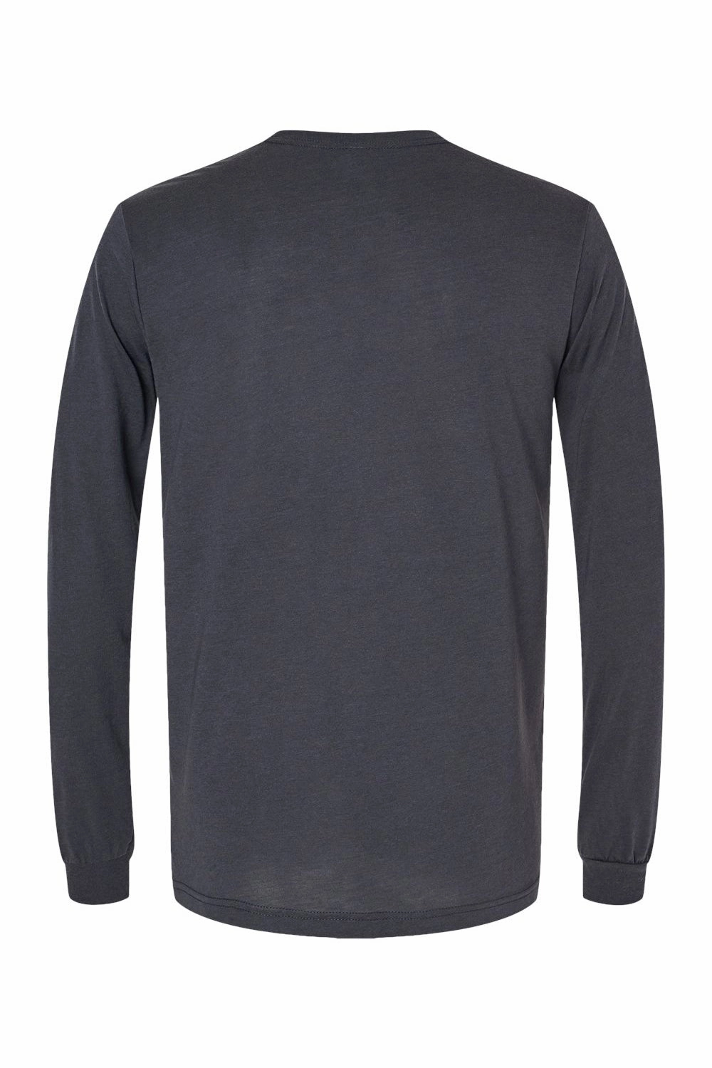 Bella   Canvas Mens Long Sleeve Crewneck T-Shirt - Solid Dark Grey