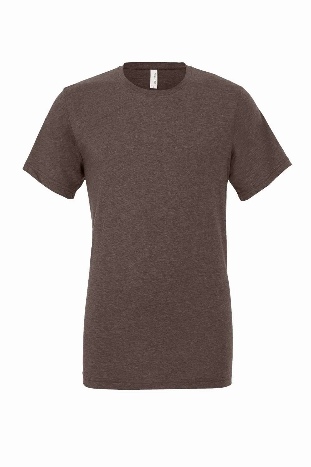 Bella   Canvas Mens Short Sleeve Crewneck T-Shirt - Brown
