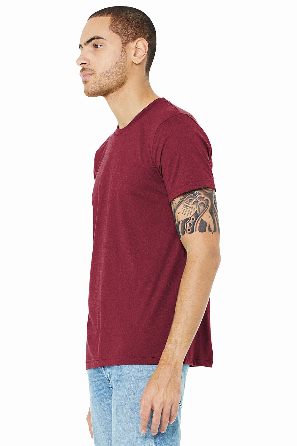 Bella   Canvas Mens Short Sleeve Crewneck T-Shirt - Cardinal Red
