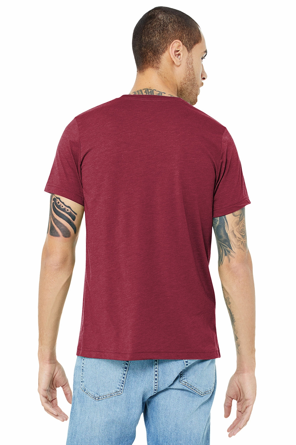 Bella   Canvas Mens Short Sleeve Crewneck T-Shirt - Cardinal Red