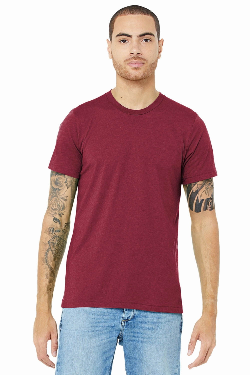 Bella   Canvas Mens Short Sleeve Crewneck T-Shirt - Cardinal Red