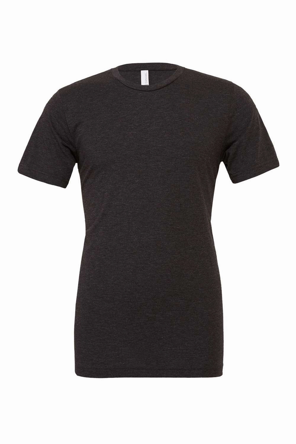 Bella   Canvas Mens Short Sleeve Crewneck T-Shirt - Charcoal Black