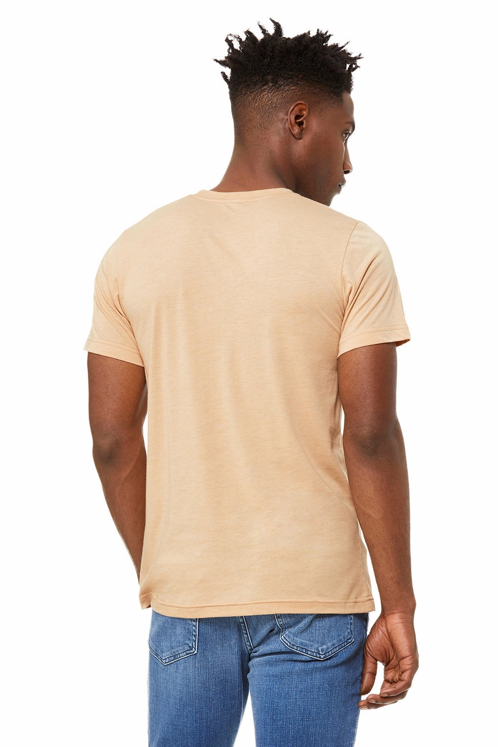 Bella   Canvas Mens Short Sleeve Crewneck T-Shirt - Sand Dune