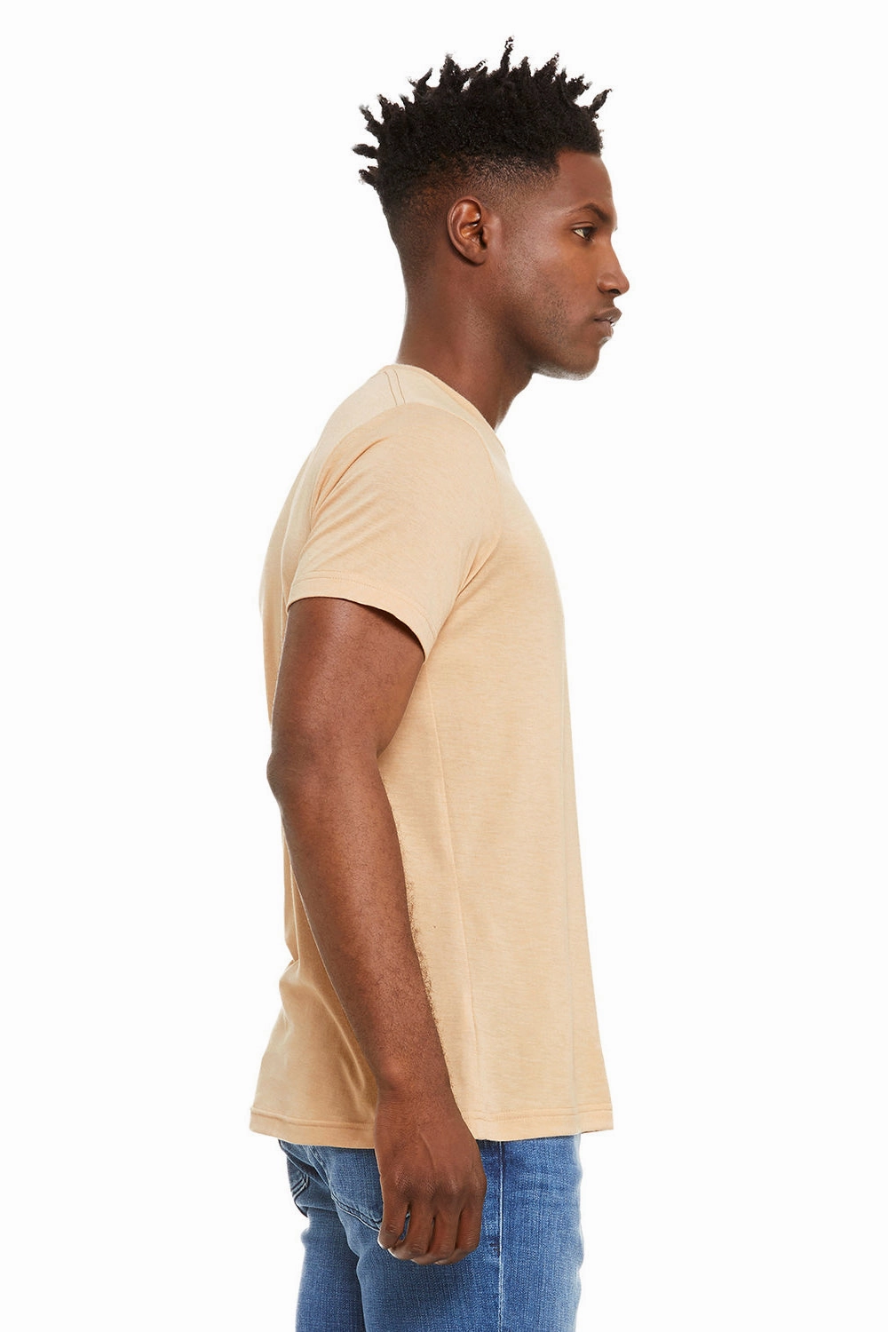 Bella   Canvas Mens Short Sleeve Crewneck T-Shirt - Sand Dune