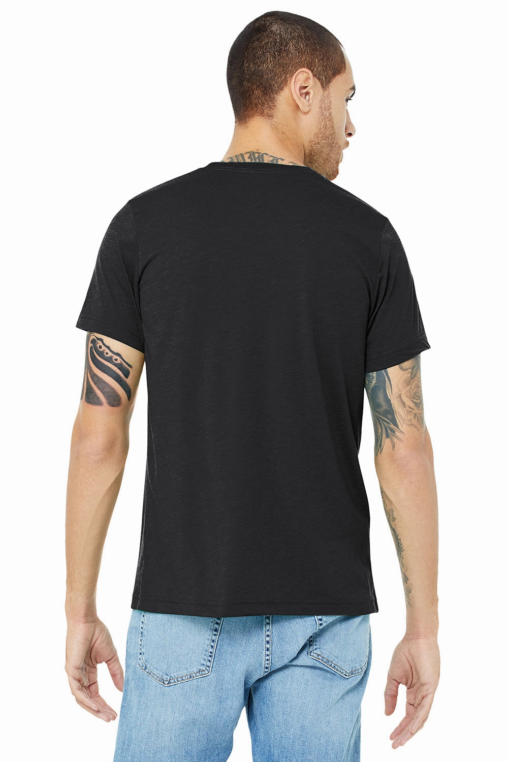 Bella   Canvas Mens Short Sleeve Crewneck T-Shirt - Solid Dark Grey