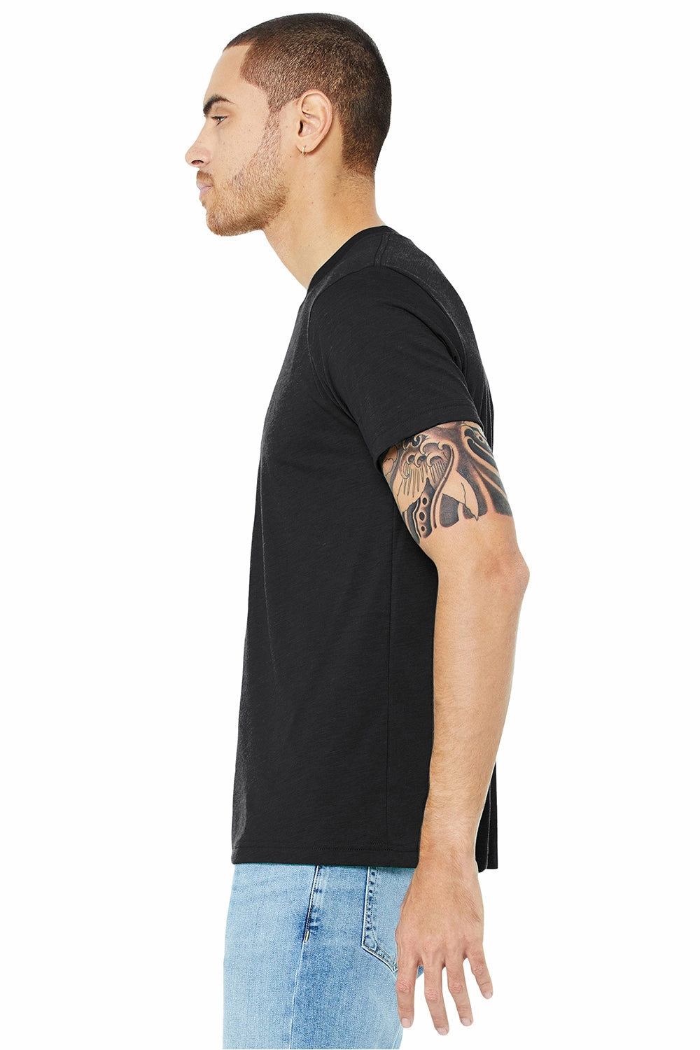 Bella   Canvas Mens Short Sleeve Crewneck T-Shirt - Solid Dark Grey