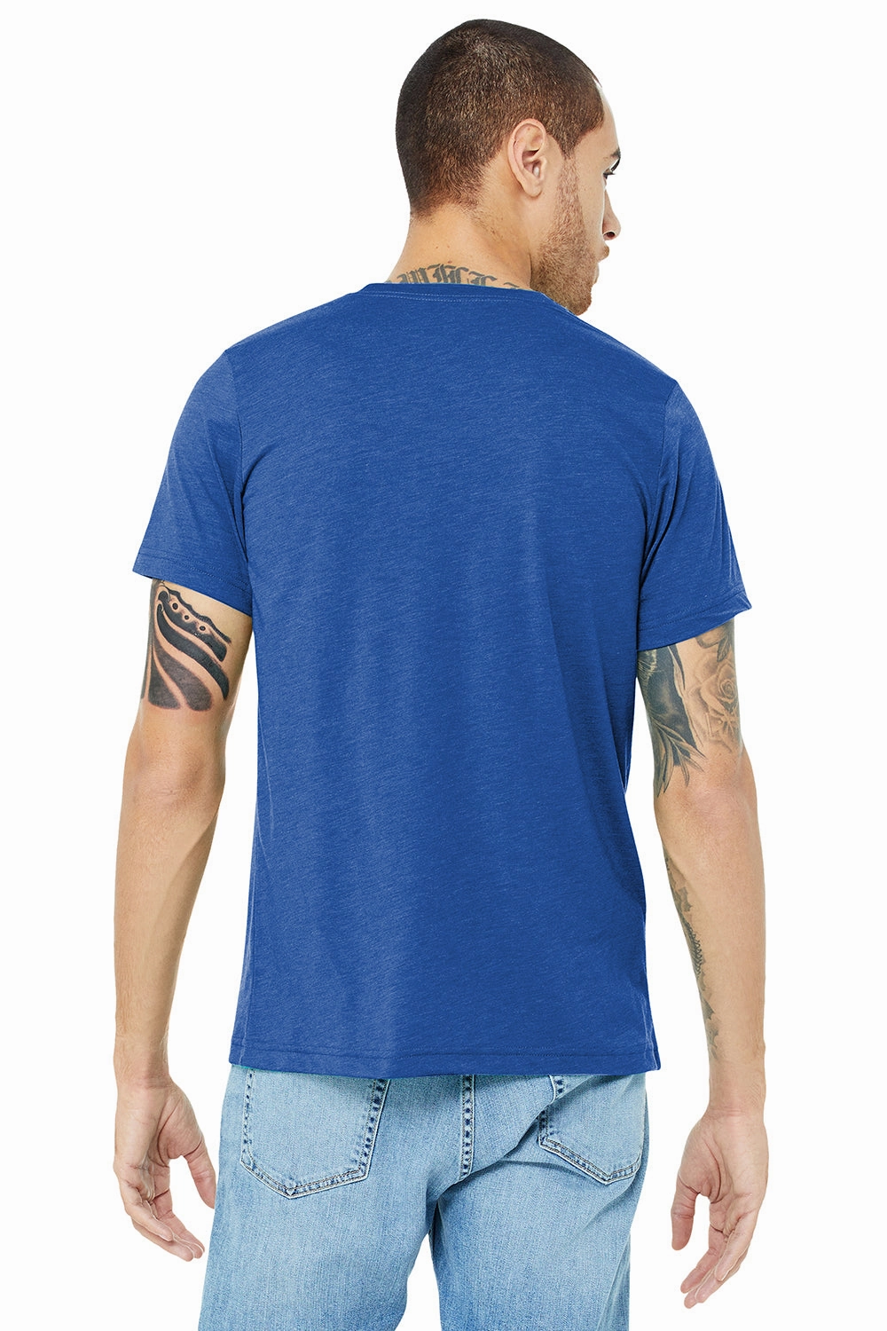 Bella   Canvas Mens Short Sleeve Crewneck T-Shirt - True Royal Blue