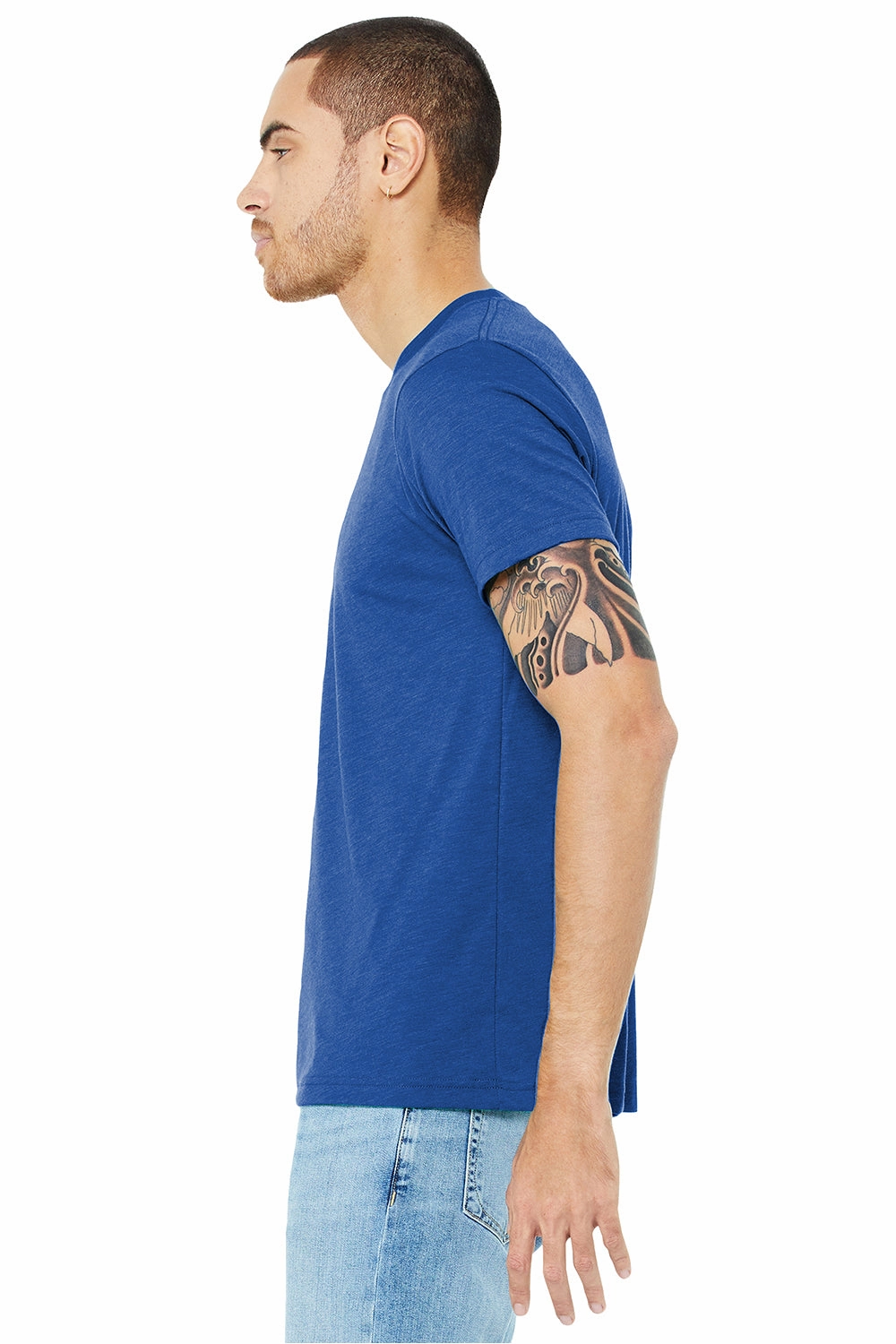 Bella   Canvas Mens Short Sleeve Crewneck T-Shirt - True Royal Blue