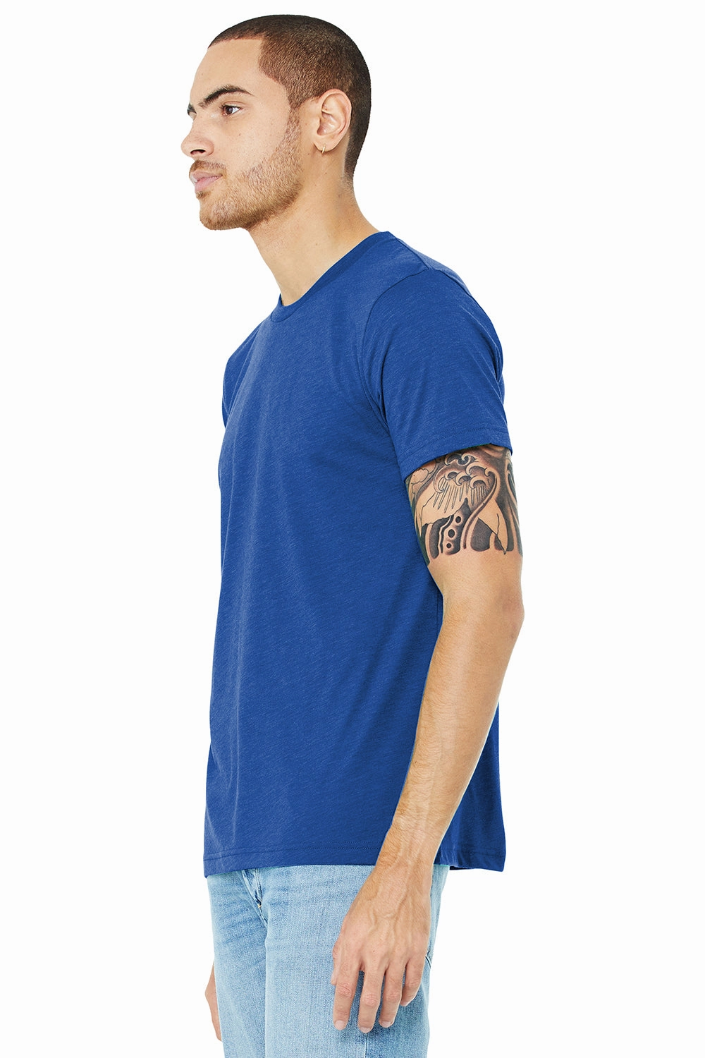 Bella   Canvas Mens Short Sleeve Crewneck T-Shirt - True Royal Blue