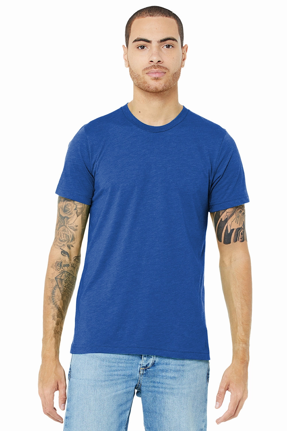 Bella   Canvas Mens Short Sleeve Crewneck T-Shirt - True Royal Blue