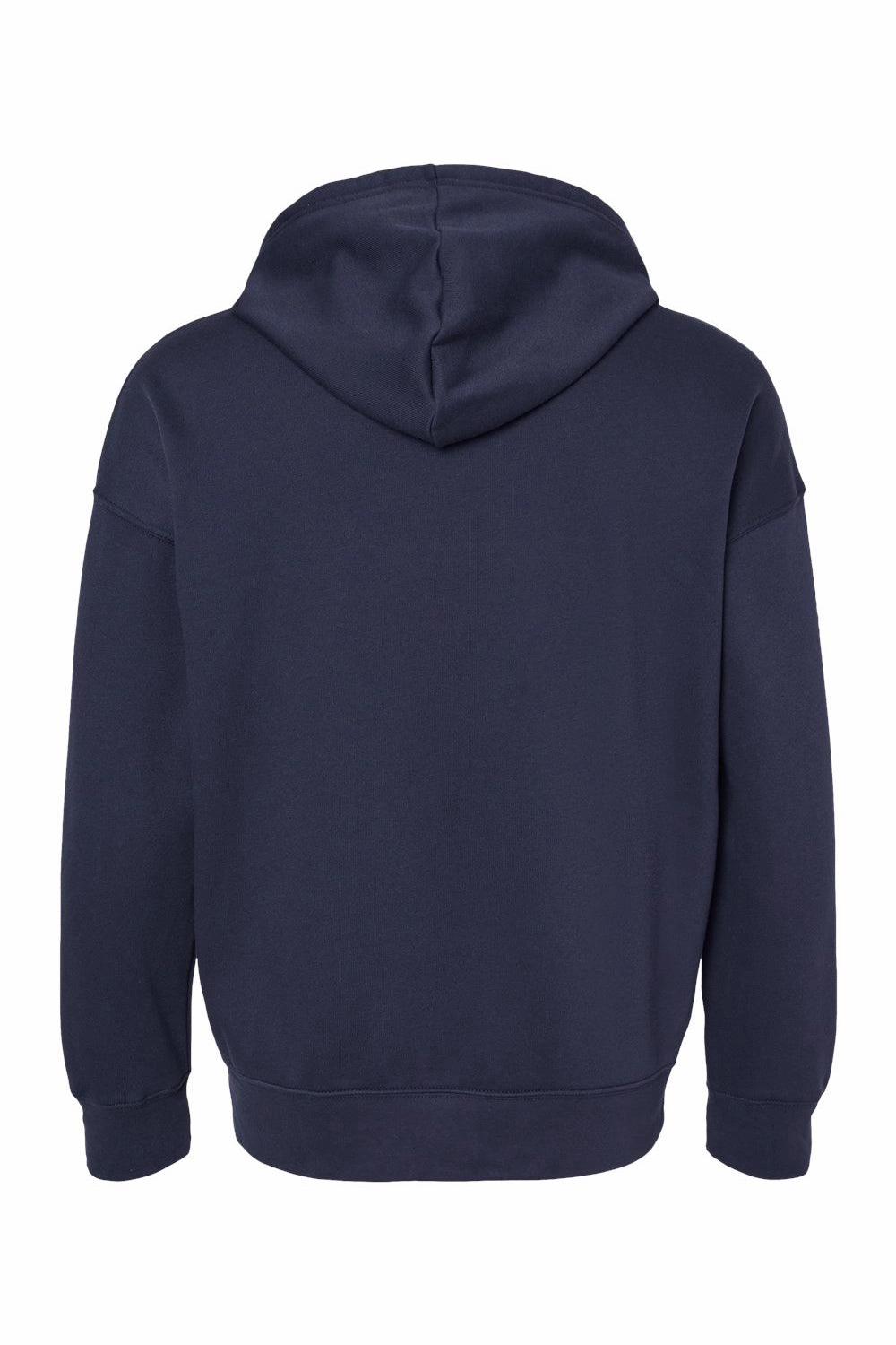Bella   Canvas Mens Sponge Fleece Full Zip Hooded Sweatshirt Hoodie w/ Pockets - Navy Blue