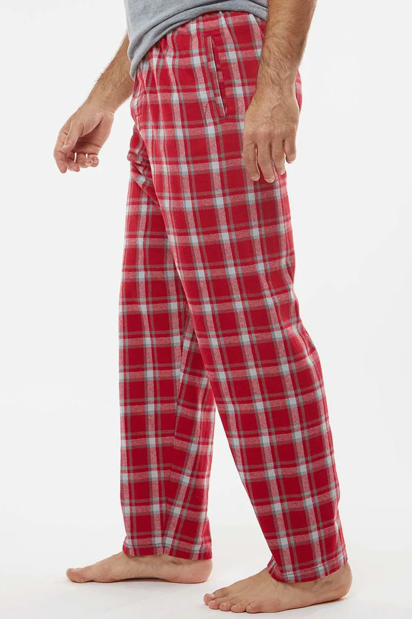 Boxercraft Mens Harley Flannel Pants w/ Pockets - Heritage Garnet Red Plaid