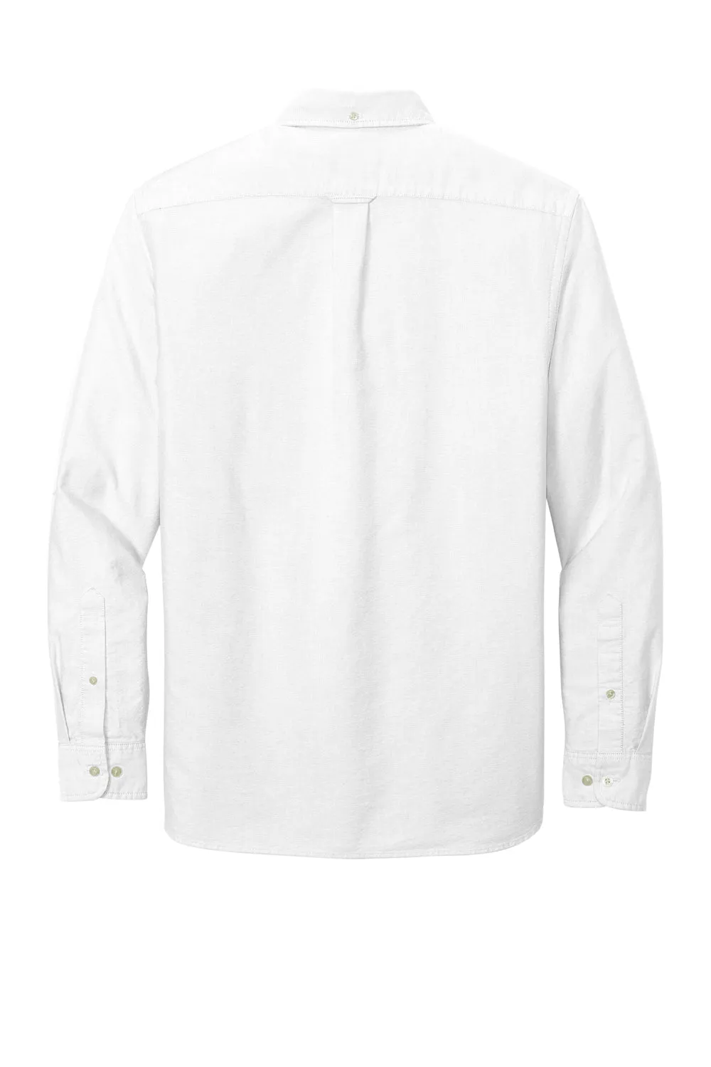 Brooks Brothers Mens Casual Oxford Long Sleeve Button Down Shirt w/ Pocket - White
