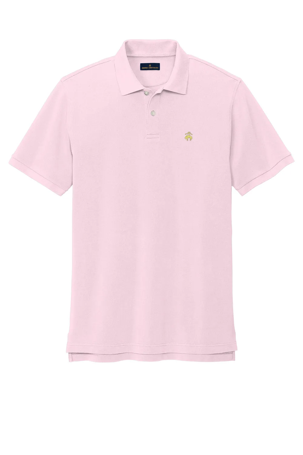Brooks Brothers Mens Short Sleeve Polo Shirt - Pearl Pink