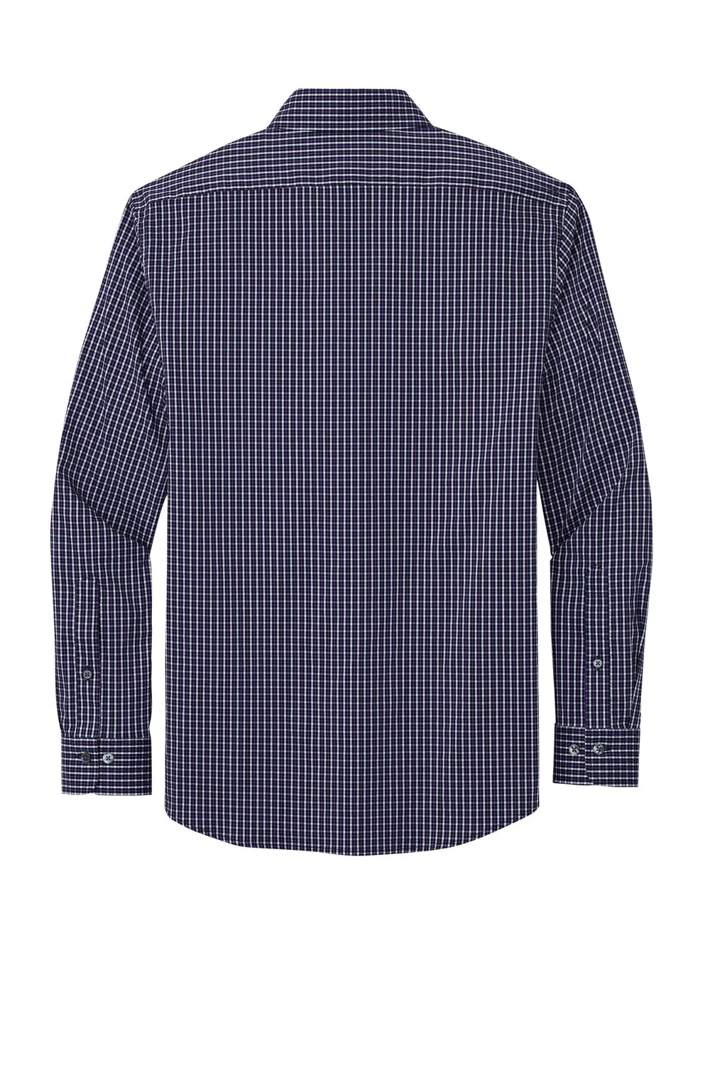 Brooks Brothers Mens Tech Stretch Long Sleeve Button Down Shirt - Navy Blue