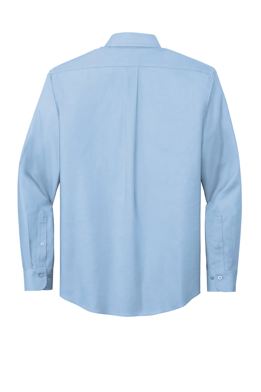 Brooks Brothers Mens Wrinkle Resistant Nailhead Long Sleeve Button Down Shirt w/ Pocket - Newport Blue