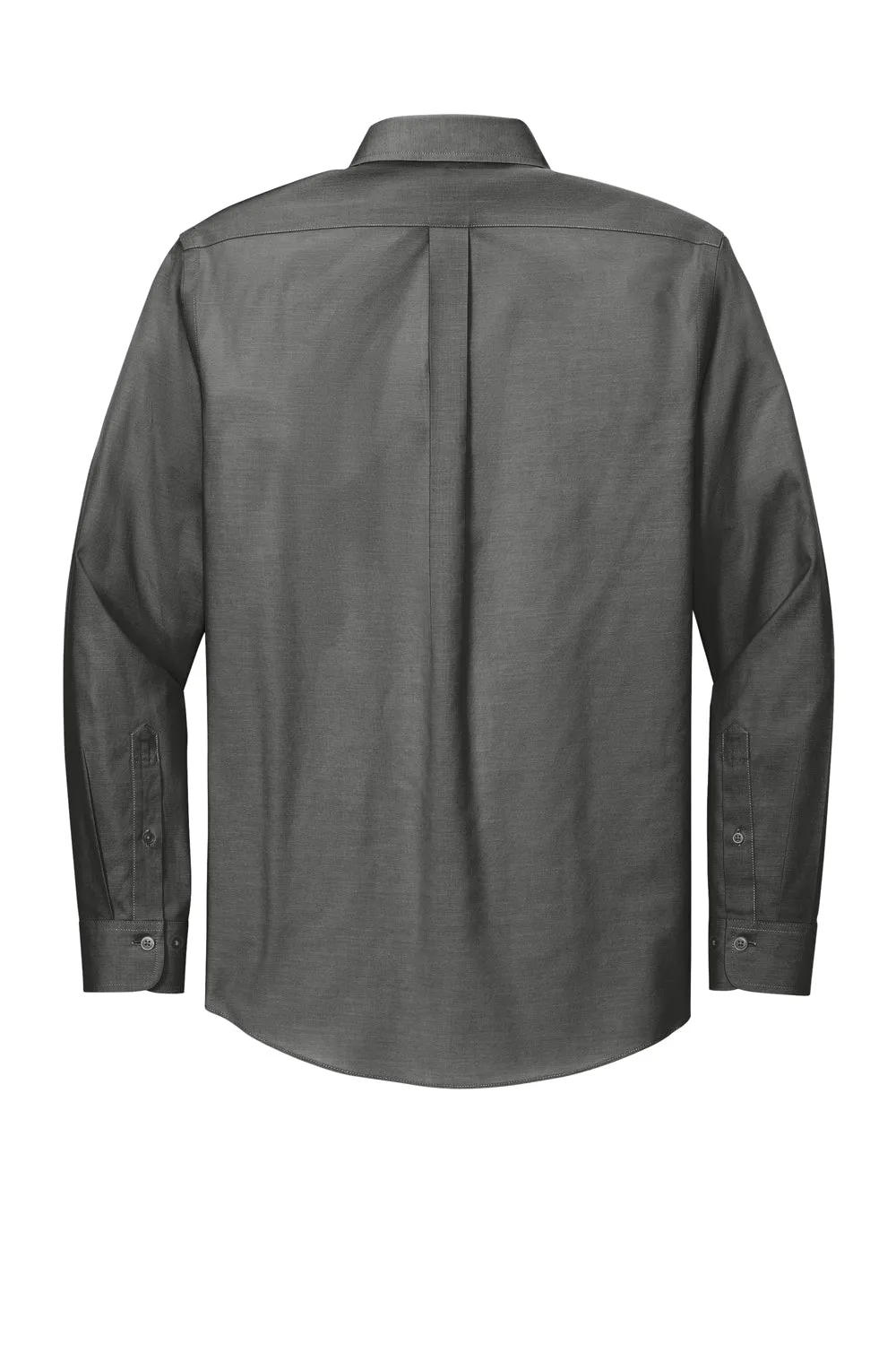 Brooks Brothers Mens Wrinkle Resistant Pinpoint Long Sleeve Button Down Shirt w/ Pocket - Deep Black