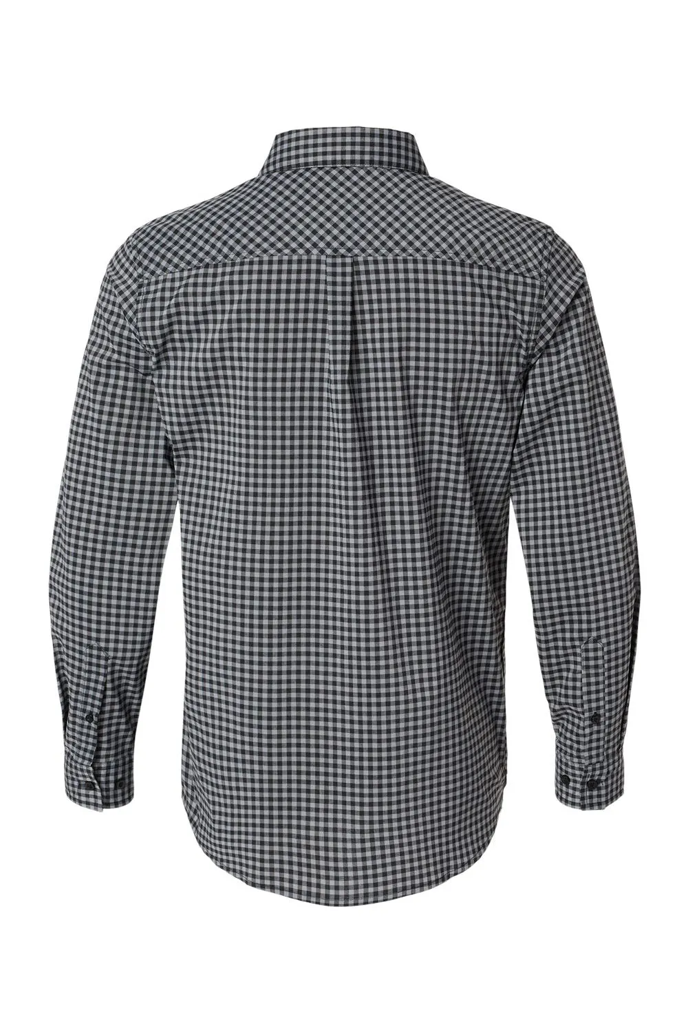 Burnside Mens Burn Long Sleeve Button Down Shirt - Grey/Black