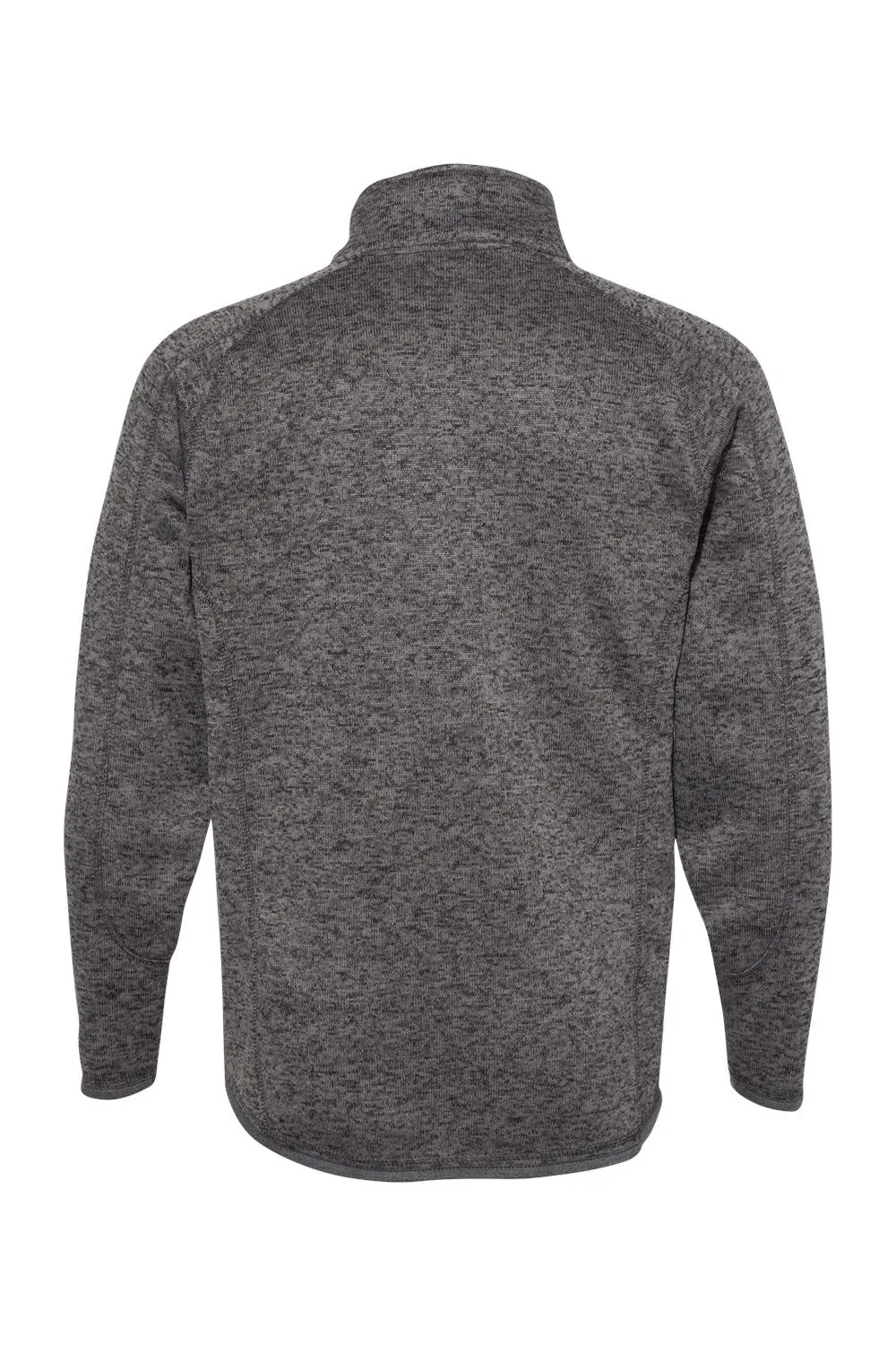 Burnside Mens Sweater Knit Full Zip Jacket - Heather Charcoal Grey