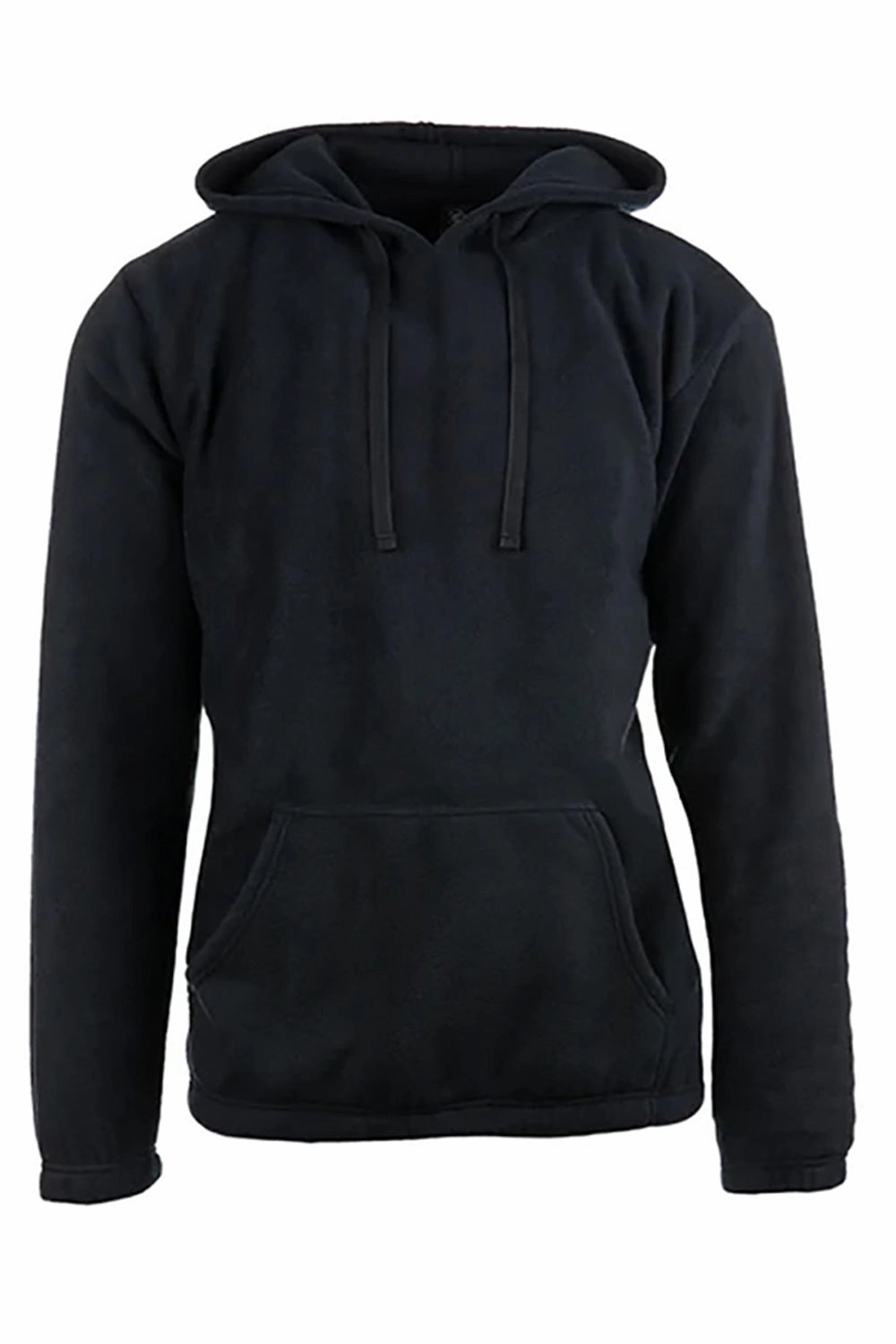 Burnside Mens Polar Fleece Pill Resistant Hooded Sweatshirt Hoodie w/ Pouch Pocket - Navy Blue