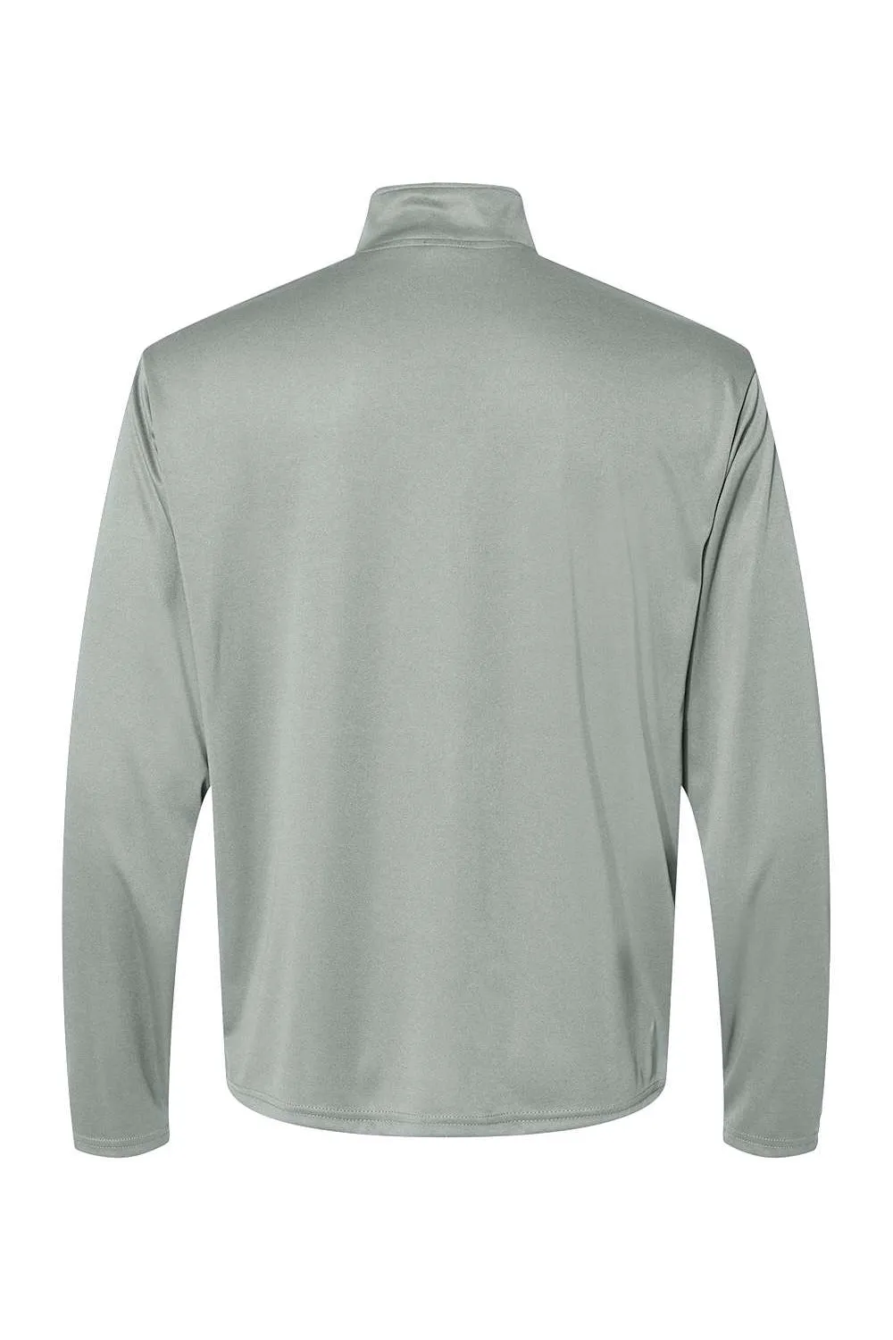 C2 Sport Mens Moisture Wicking 1/4 Zip Sweatshirt - Silver Grey