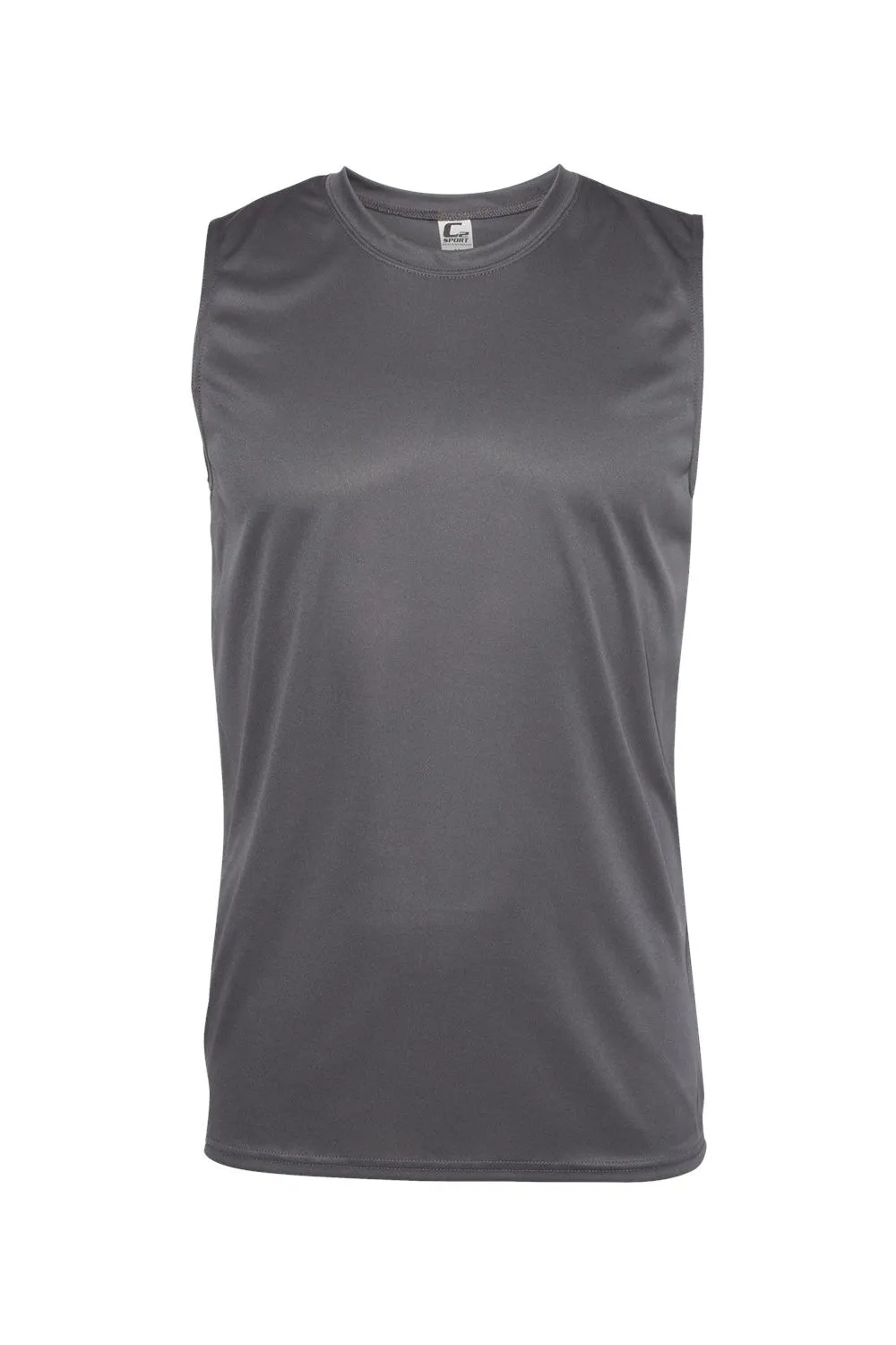 C2 Sport Mens Moisture Wicking Tank Top - Graphite Grey